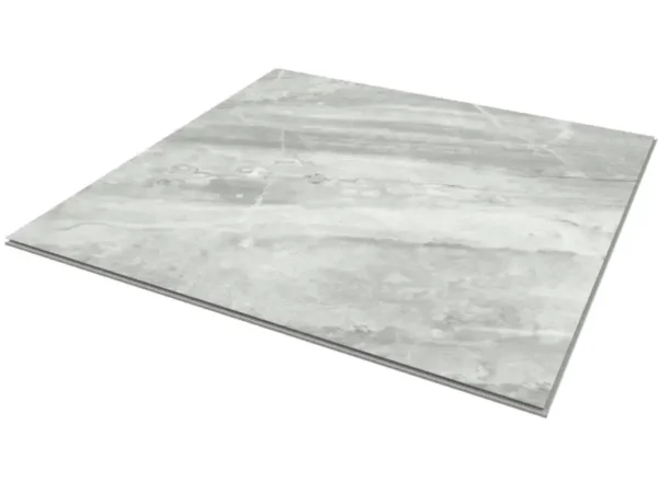 SPC Flooring – Ash Grey – 600mm x 600mm – Pack of 4