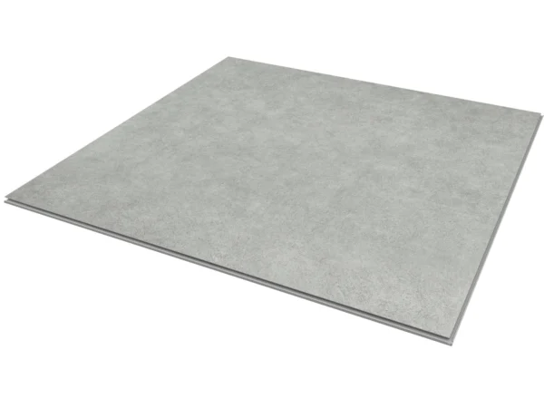 SPC Flooring – Concrete Light – 600mm x 600mm – Pack of 4
