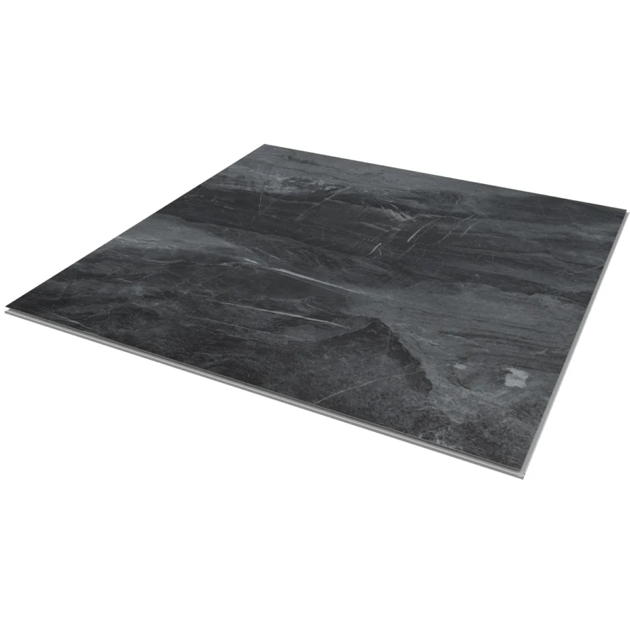 SPC Flooring – Dark Stone – 600mm x 600mm – Pack of 4